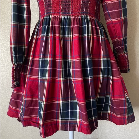Hill House Red Plaid Long Sleeve Dress - Picture 6 of 11